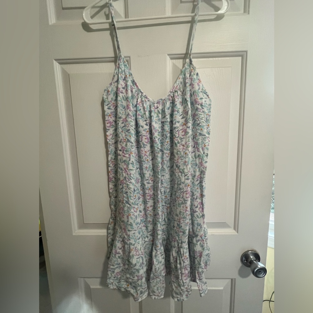 Billabong Floral Spaghetti Strap Surfer Dress